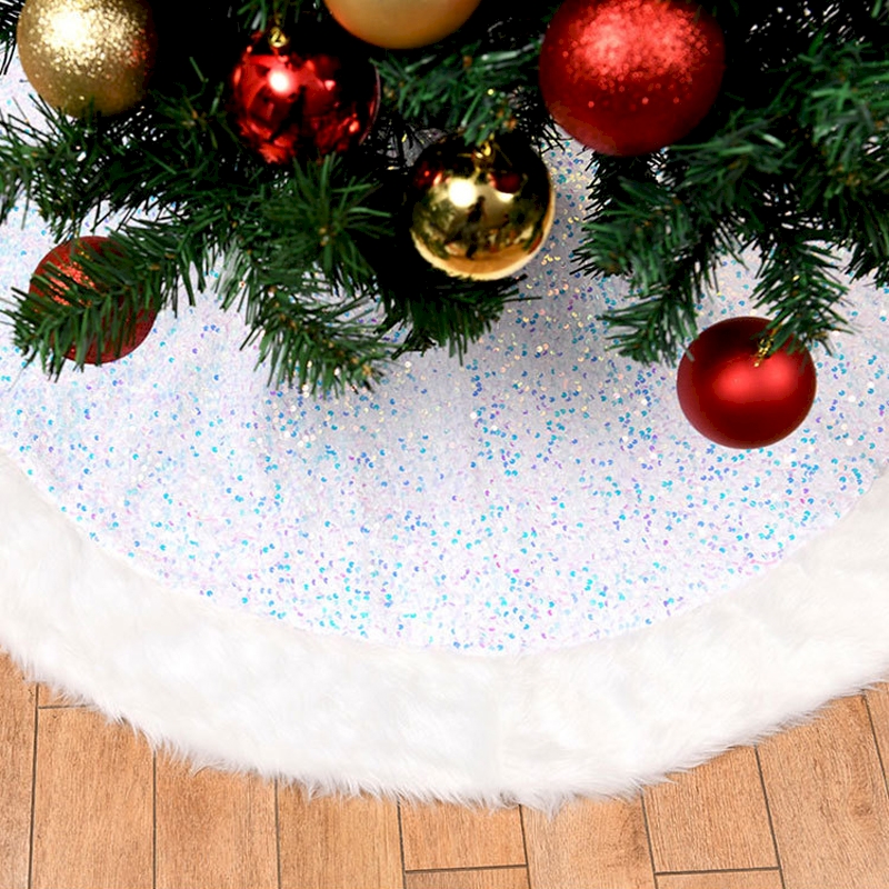 Jupe De Sapin De Noël Métal Rose, 21 Cm - Adorable Déco !