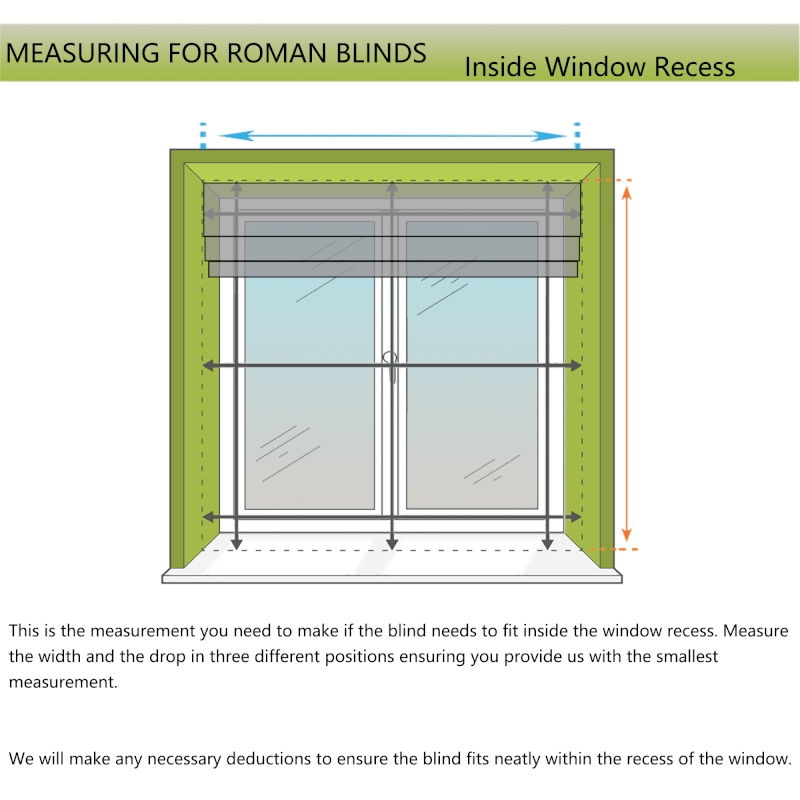 Custom-Made Printed Fabric Roman Blind with Countryside Plant Patterns in Cotton and Linen