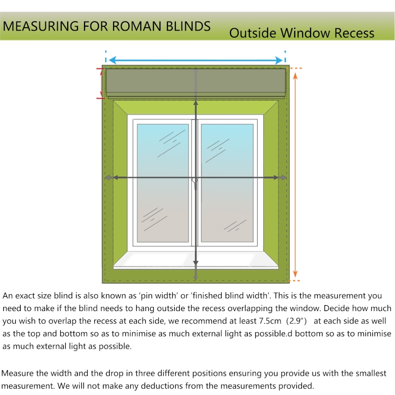 Custom-Made Printed Fabric Roman Blind with Countryside Plant Patterns in Cotton and Linen
