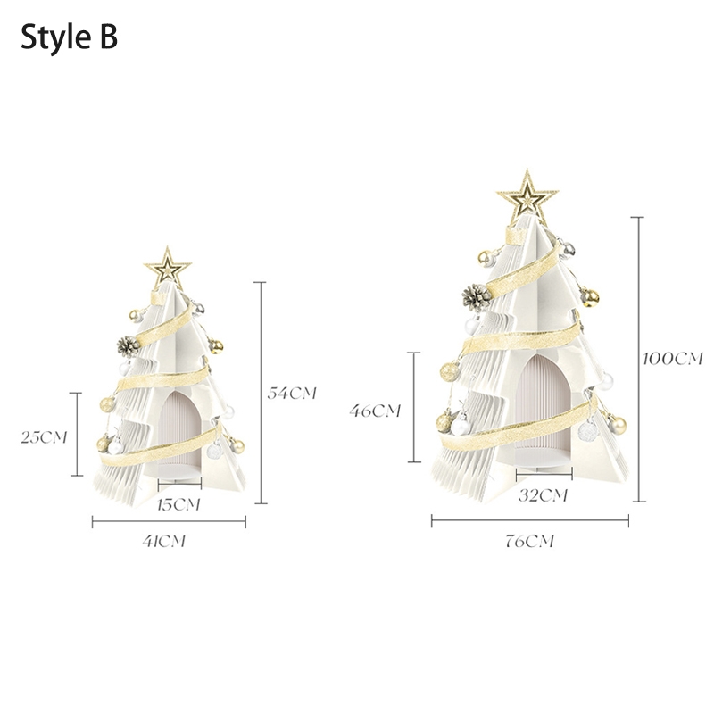 Sapin De Noël En Papier Pliable | Décor Accordéon Géométrique - 20cm Ou 30cm, Décoration De Table
