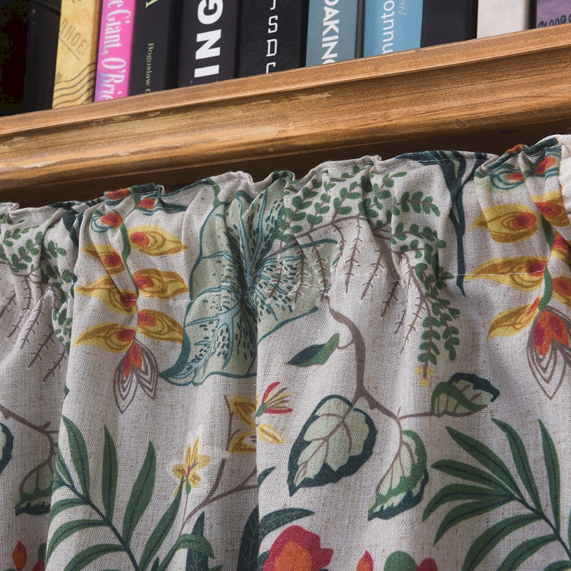 Rideau modulable au motif - Fleurs et Oiseaux