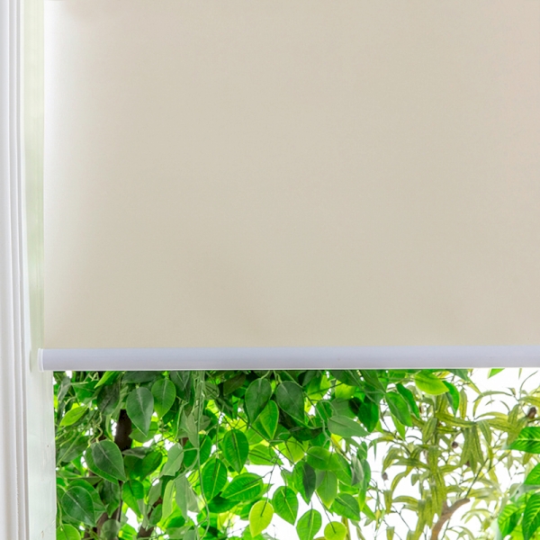 Custom Insulated Waterproof Roller Blinds with Box Beige Tint