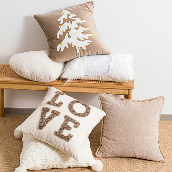 Coussins De Noël, Coussins En Forme De Sapin De Noël, Jolis