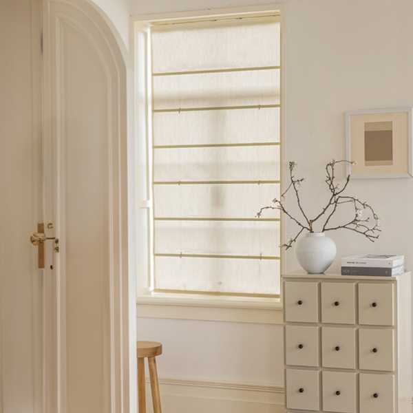 Custom Roman Shades, Voile Roman Blinds, Classical European Embossed ...
