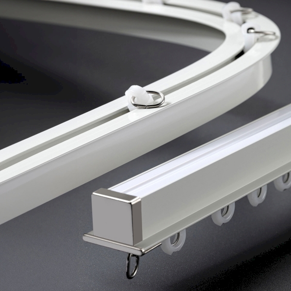 Rail Rideau Courbable Rail Rideau Encastré Sur Mesure, Aluminium Courbable