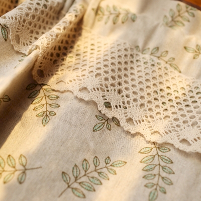 Tenda Foglie di Cotone, 1 Pezzo