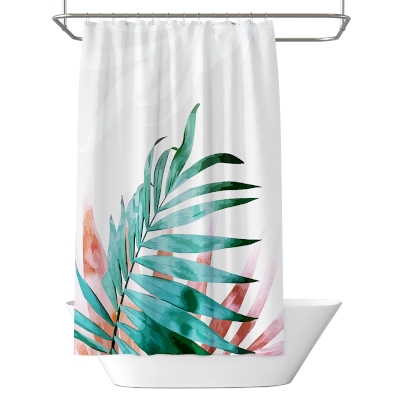 Rideau de Douche Imperméable et Anti-Moisissure Plantes Nordiques