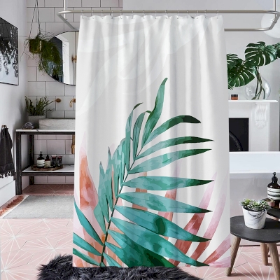 Rideau de Douche Imperméable et Anti-Moisissure Plantes Nordiques