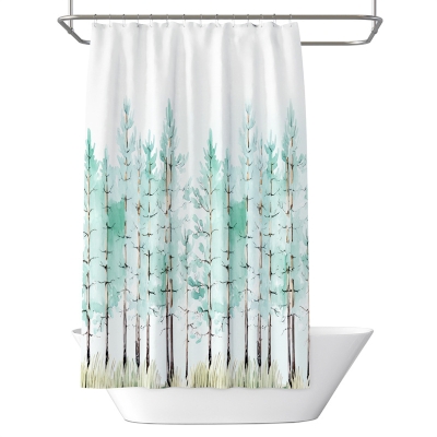 Rideau de Douche Imperméable et Anti-Moisissure Forêt