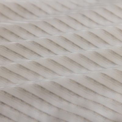 Sheer Texture Classic Vertical Stripes, White