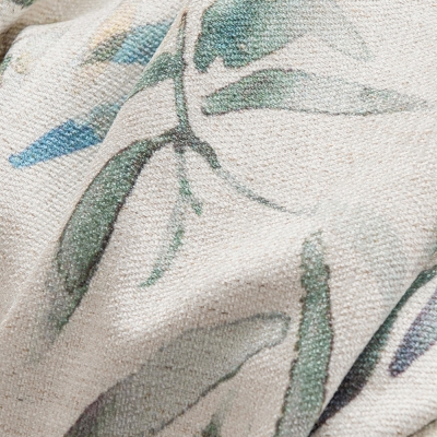 Arbor Willow Textured Cotton-Linen Custom Curtain
