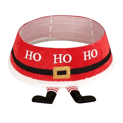 Christmas Tree Collar with Santa Claus Feet