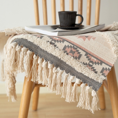 Tapis Frangé Tufté Imprimé Numériquement