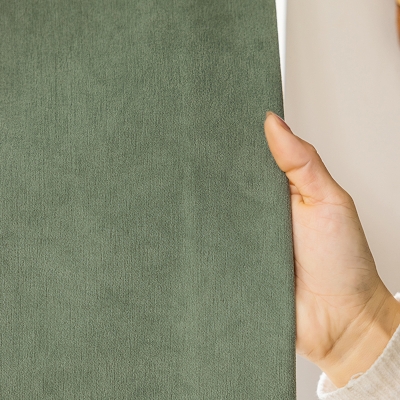 Stores Bateaux Sur Mesure en Chenille Vert,Toile de Jouy