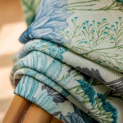 Custom Country Style Curtains, Cotton-Linen Feel, Daisy Print, 3 colors