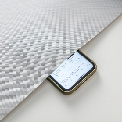 Custom Gray Waterproof Roller Blind - Fire Retardant Fabric