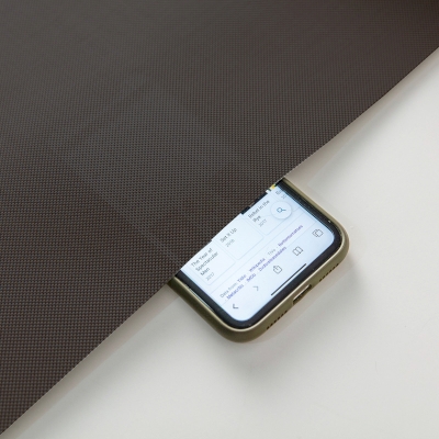 Black Coffee Waterproof Custom Made Roller Blind - Fire Retardant Fabric