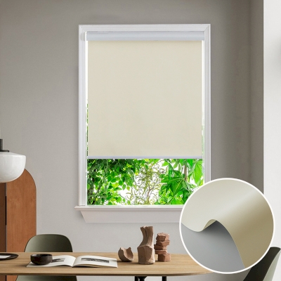 Custom Insulated Waterproof Roller Blinds with Box- Beige Tint