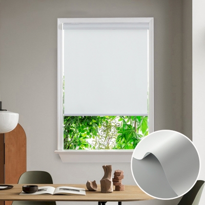 Custom Insulated Waterproof Roller Blinds with Box- White Tint