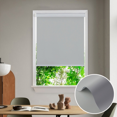 Custom Insulated Waterproof Roller Blinds with Box - Gray Tint