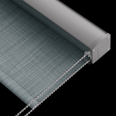 Custom Linen-Texture Boxed Roller Blinds - 9 Color Options