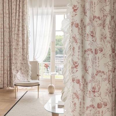 Tenda PIGNA, Tessuto di Ciniglia di Lusso, 4 Colori Disponibili