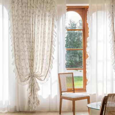 Velo PIGNA, tessuto testurizzato lino, disponibile in 4 colori