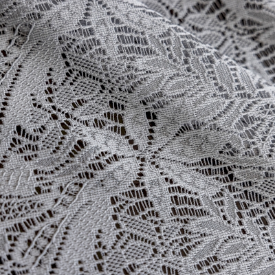 Velo Elodie, Velo in pizzo floreale, Grigio