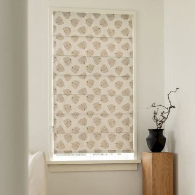 Stores Bateaux PUMPI, Tissu Jacquard Citrouille en Chenille
