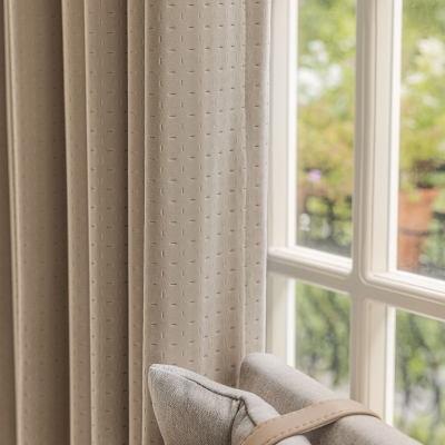 Rideau Merveille, Tissu Velours Motif Lignes Fines, 11 Couleurs Disponibles