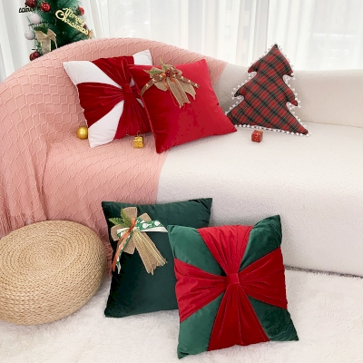 Coussin De Porte Décoratif De Noël - Décoration Festive Française - Neuf Emballé