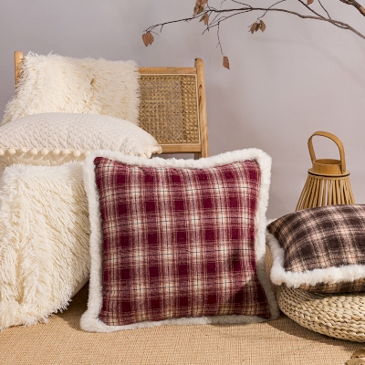 Christmas Plaid Throw Pillow, Decorative Pillows, Couch Throw Pillows, Winter Throw Pillows, Christmas Pillows