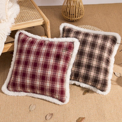 Christmas Plaid Throw Pillow, Decorative Pillows, Couch Throw Pillows, Winter Throw Pillows, Christmas Pillows
