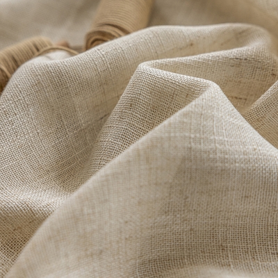 Voilage Clarenza, Voilage Sur Mesure, Tissu Effet Naturel et Flammé