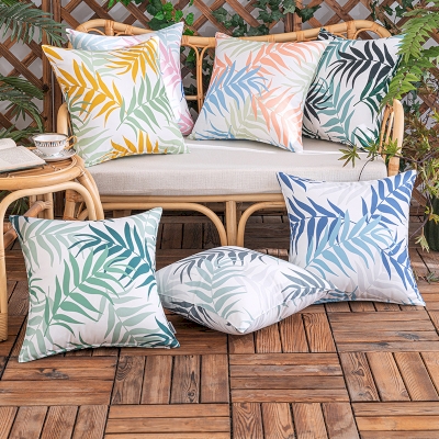 Outdoor Throw Pillow with Areca Palm