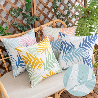 Outdoor Throw Pillow with Areca Palm