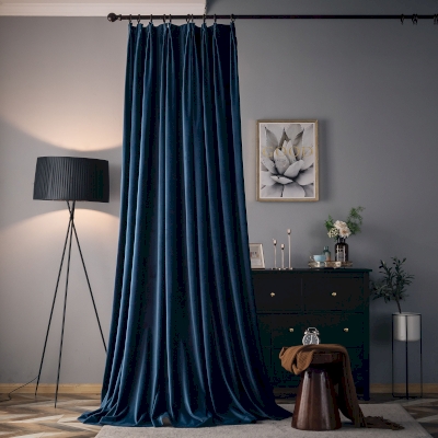 Tenda oscurante, tenda in velluto monocromatico di alta qualità, 10 colori disponibili