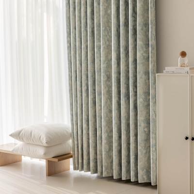 Custom Curtains RIVER, Luxurious Jacquard Fabric, Vibrant and Colorful