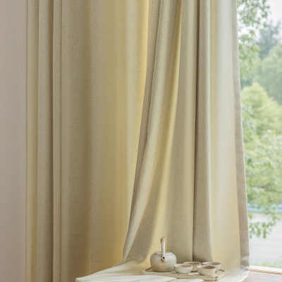 Custom Modern Curtains, Jacquard Fabric, Curved Pattern
