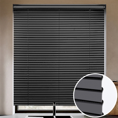 1 Inch Mini Blinds, Aluminum Blinds, Black Aluminium Venetian