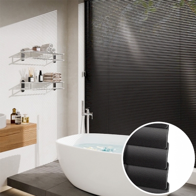 1 Inch Mini Blinds, Aluminum Blinds, Black Aluminium Venetian