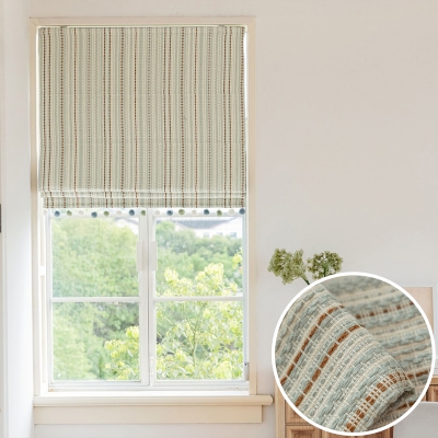 Store Bateau Fair Isle, Store Bateau sur mesure, Tissu Tissé à Rayures