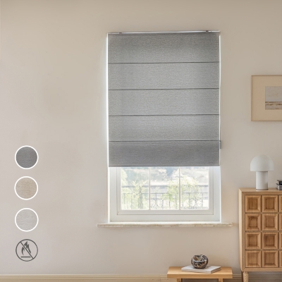 Flame Retardant Roman Shades, Custom Roman Shades