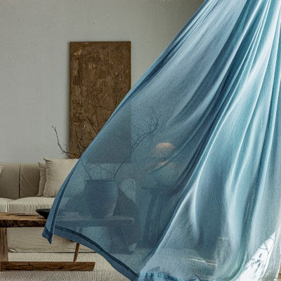 Custom Sheer Curtain, Sheer Linen Fabrics,100% Natural Drapes