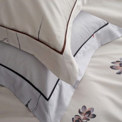 Printed Long-Staple Cotton Bedding Set