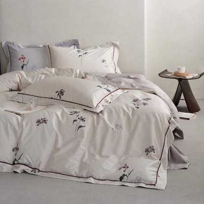 Printed Long-Staple Cotton Bedding Set