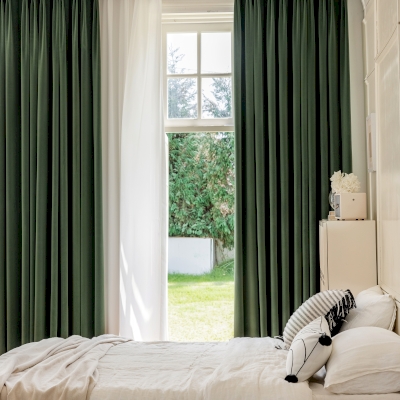 Rideau Velours VENISE，Rideau Occultant Ignifugé,  Rideaux Sur Mesure
