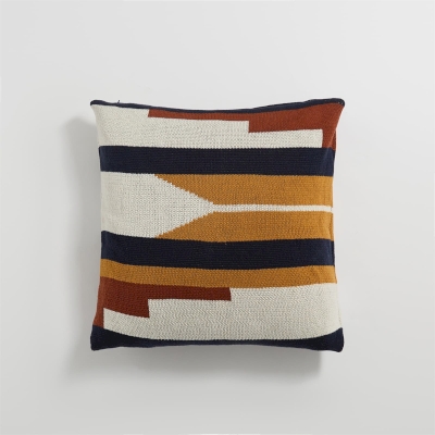 Zenith Cushion Cover, Woven Cotton with Modern Geometric Pattern