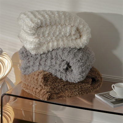 Afni Throw Blanket, Plush Faux Fur, 51