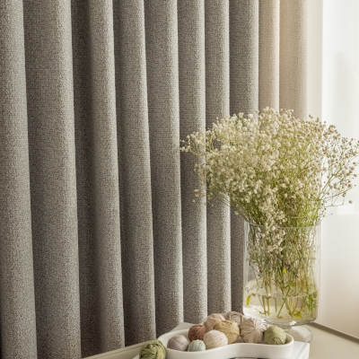 Rideau Occultant Montabella, Tissu Bouclé Épais, Sur Mesure